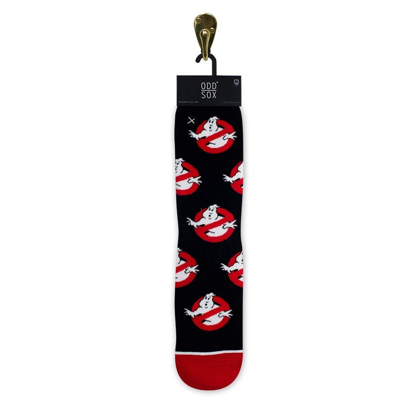 Odd Sox â€“ Ghostbusters No Ghosts Logo Crew Socks â€“ Official Licensed Novelty Unisex Socks â€“ Large Size Comfy Cotton Blend â€“ Fun 80â€™s Movie Gift - Image 2